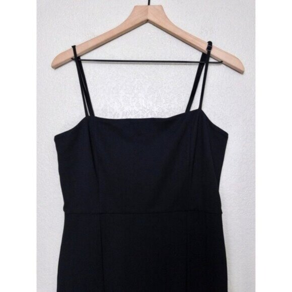NWT NBD Eileen Gown L Black Sleeveless Front Slit Classic Formal REVOLVE - Picture 6 of 10